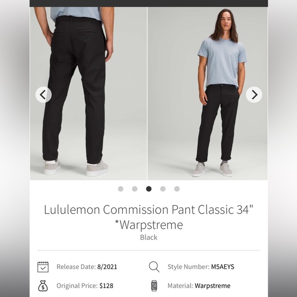 lululemon athletica Men's Warpstreme in Black - Picture 1 of 10